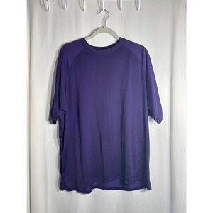 DCQ Mens Purple Short‎ Sleeve  Performance T Shirt Size XL Polyester Spandex